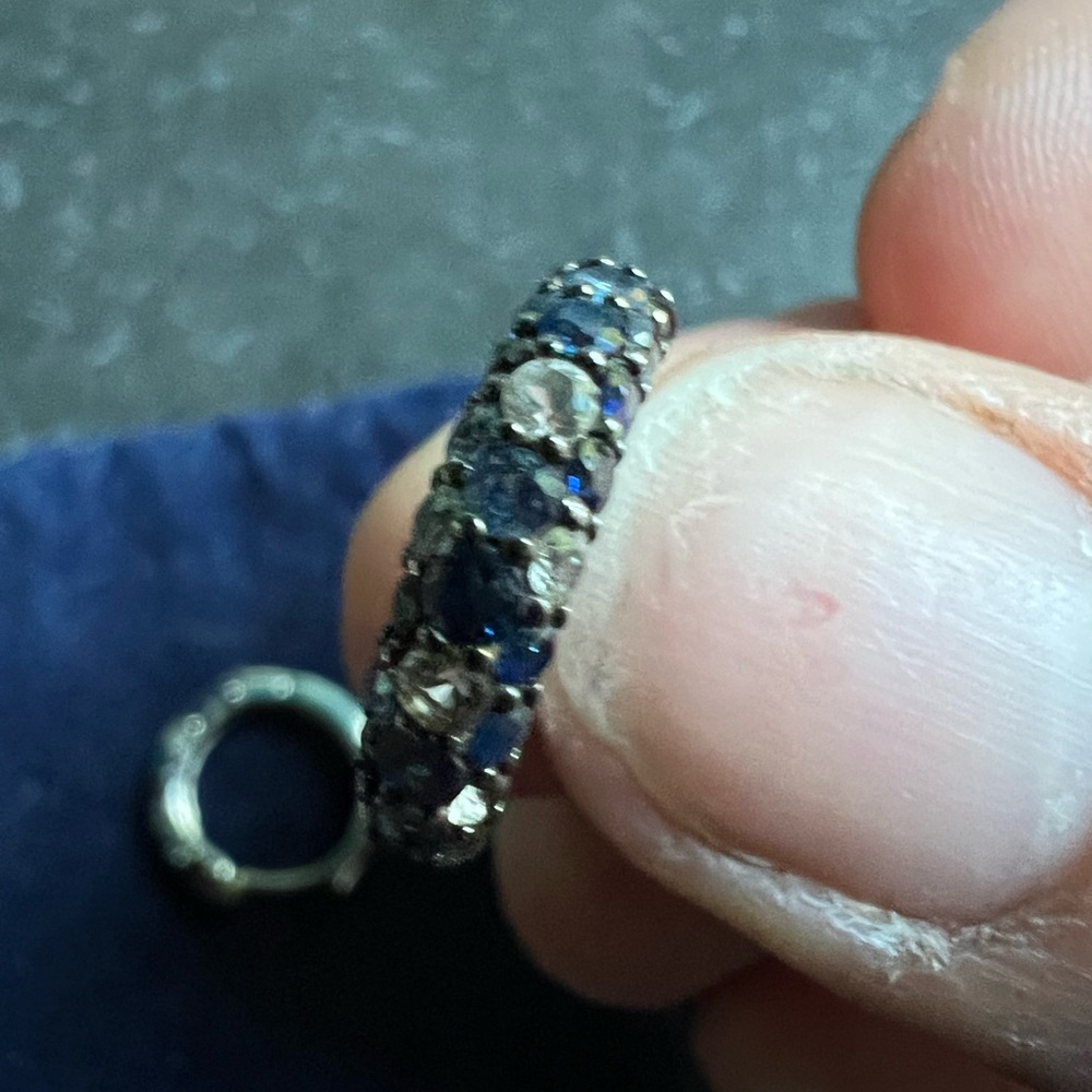 Effy Silver and White Earrings - Picture 2 of 3